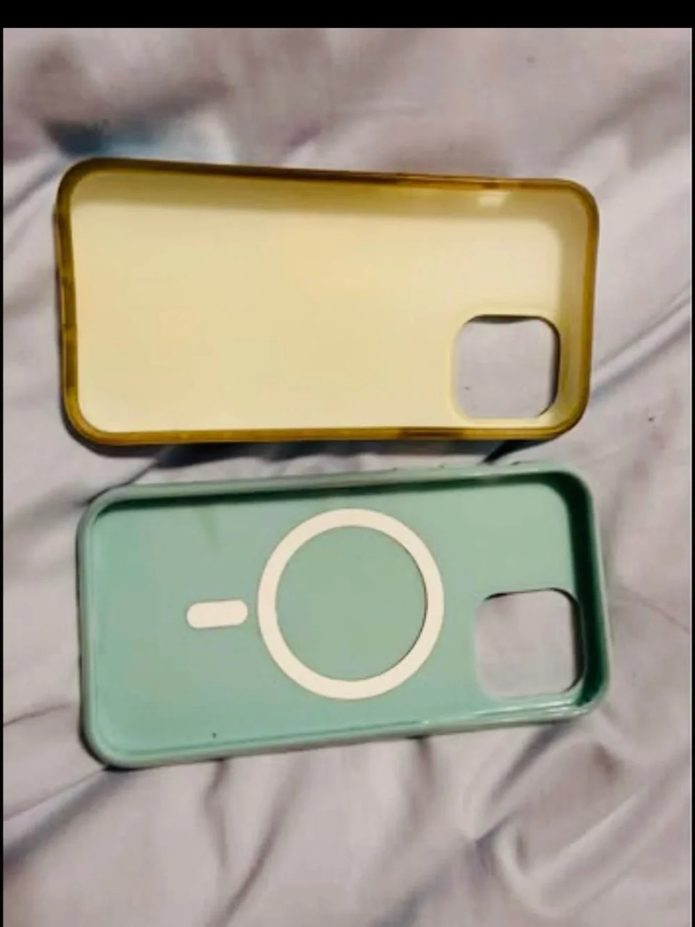 Pastel Marble & Holographic Dolphin Phone Case Duo - Pink/Blue